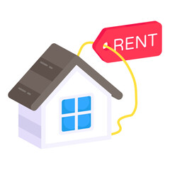 Premium download icon of home for rent

