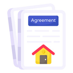 Editable design of contract paper

