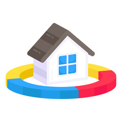 An icon design of property analytics

