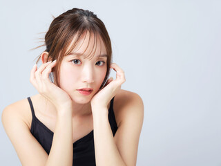 Fototapeta premium 女性の美容イメージ スキンケア コスメ 脱毛サロン