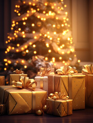 Christmas Tree with Gifts.