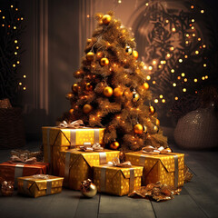 Christmas Tree with Gifts.