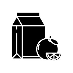 orange juice glyph icon