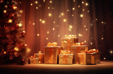 Christmas Tree with Gifts.