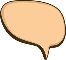 dialogue speech balloon doodle