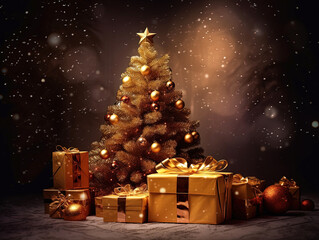 Christmas Tree with Gifts.