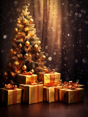 Christmas Tree with Gifts.