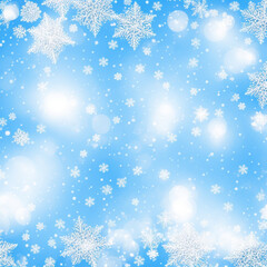 Fototapeta premium winter background with snowflakes