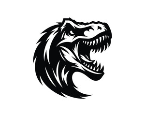 Tyrannosaurus Rex Head Logo