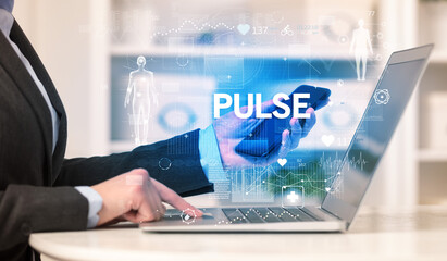 Doctor working a health check