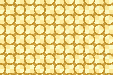 seamless abstract gold pattern circle shapes background with geometric line vector design