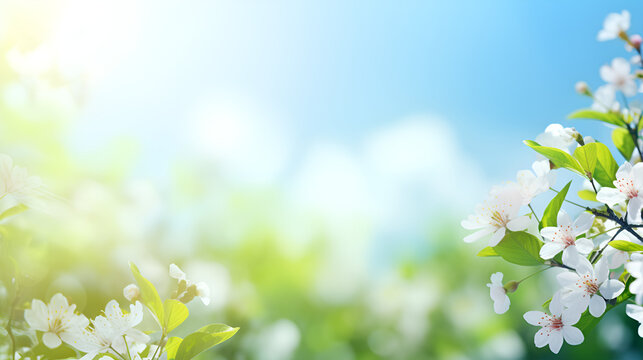 spring background with white flowers.Flowers Apple Trees Images .Beautiful snowy landscape.HD wallpaper 