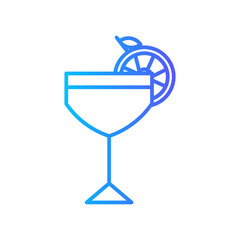 cocktail gradient icon