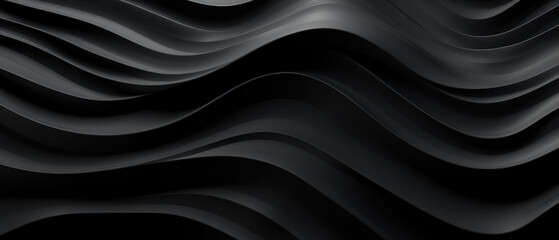 Fototapeta premium Elegant black wavy patterns.