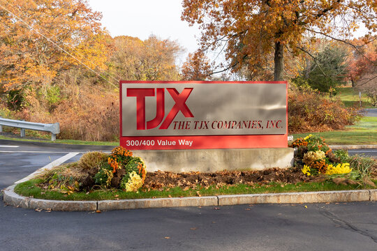 TJX Corporate Headquarters in Framingham, MA, USA, on November 11, 2023. The TJX Companies, Inc. is an American multinational off-price department store corporation. 