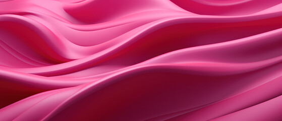 Obraz premium Abstract wavy art featuring pink waves.