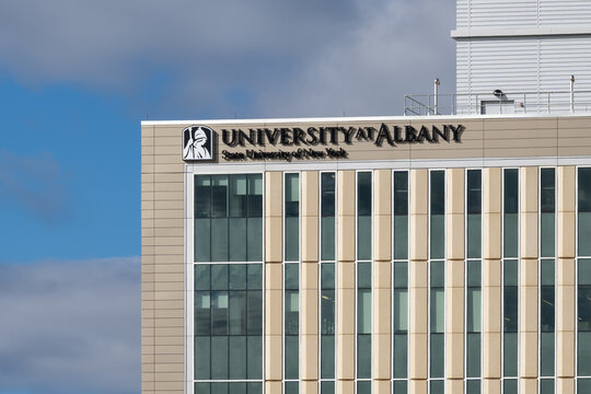 ETEC Building in University at Albany Uptown Campus. Albany, NY, USA, November 12, 2023. ETEC is the largest instructional building in the University at Albany. 