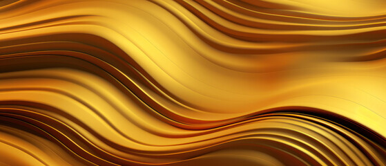 golden 3D silk with undulating lines.