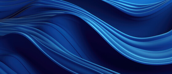 Captivating abstract design with undulating blue lines.
