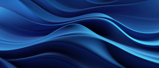 Captivating abstract design with undulating blue lines. - obrazy, fototapety, plakaty