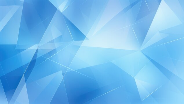 Abstract blue geometric background with sparkling lights, suitable for technology and design themes.