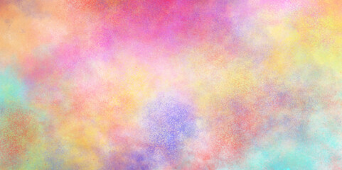 : Colorful and bright watercolor background texture with grunge watercolor splashes, Color splashing on paper with watercolor splashes, Beautiful and colorful soft watercolor background.