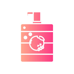 Obraz premium shower gel gradient icon