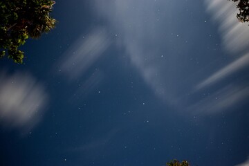 Night sky with long exposure 