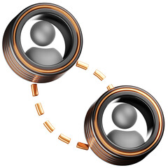3D Business Communication Icon