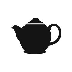 Abstract hot drinks teapot vector icon design