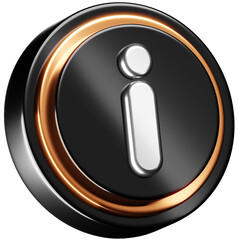 3D Information Symbol Icon
