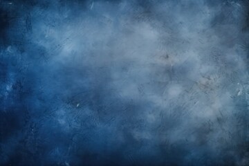 Fototapeta na wymiar A grunge texture in dark blue color created through abstract watercolor painting, suitable for use as a background or banner.