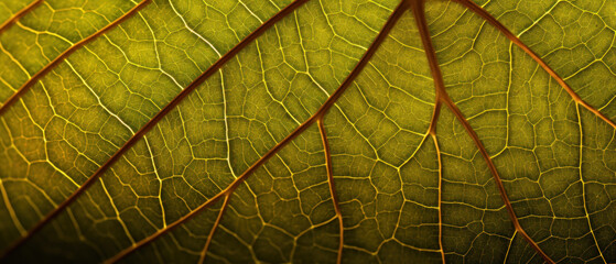 Macro shot of a leaf.