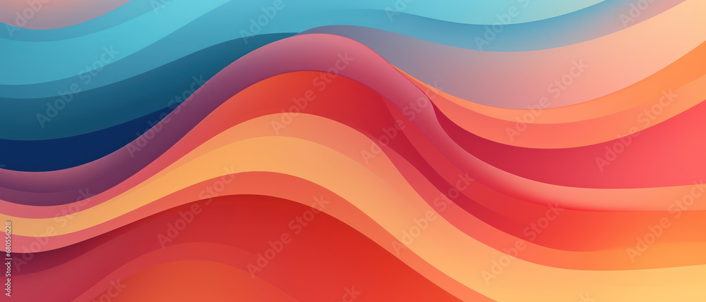 Wall mural dynamic abstract wallpaper with intersecting wavy lines.