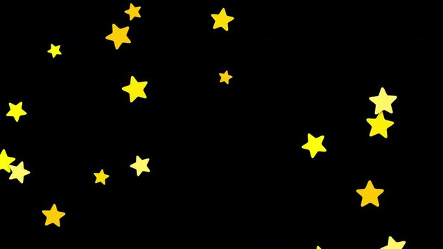 かわいい星が降り注ぐ背景動画