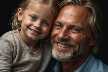 Portrait of a happy father and baby girl having fun in the park. A heartwarming scene capturing the pure joy and connection between a happy child  and her loving man. concept of fatherly love