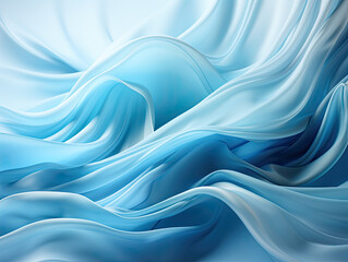 Waves background texture or veils abstract blue