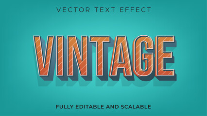 Vector retro editable text effect in modern trend style. 3d bold and strong modern typeface, vibrant cool style effect, numbers and symbols. 