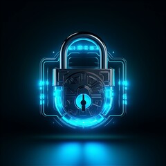 Digital Cyber Security Sicherheits Schloss Sicherheit in der digitalen Welt