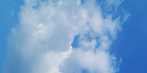 Blue sky clouds background. Beautiful blue sky and clouds natural background. vector illustration.