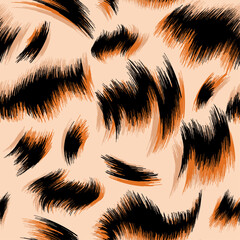 African Leopard pattern, wild design animal, ikat print ornamental, ethnic style © ANR