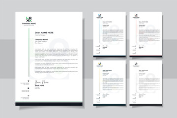 Professional And Creative Modern Minimalist Corporate Business Letter Head Template	