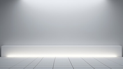 empty room with white wall,Minimal rooms and walls with lighting effects in 3d rendering,Abstract...