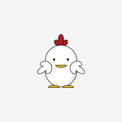 roosters Chicken heads logo vector.