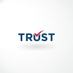Vector Logo - Trust Wordmark Logo Design