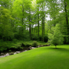 Beautiful natural scenery for relaxation and psychological comfort