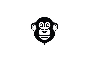 monkey  minimal style icon illustration design