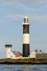 Lighthouse on Mew Island, Copeland Islands, Northern Ireland