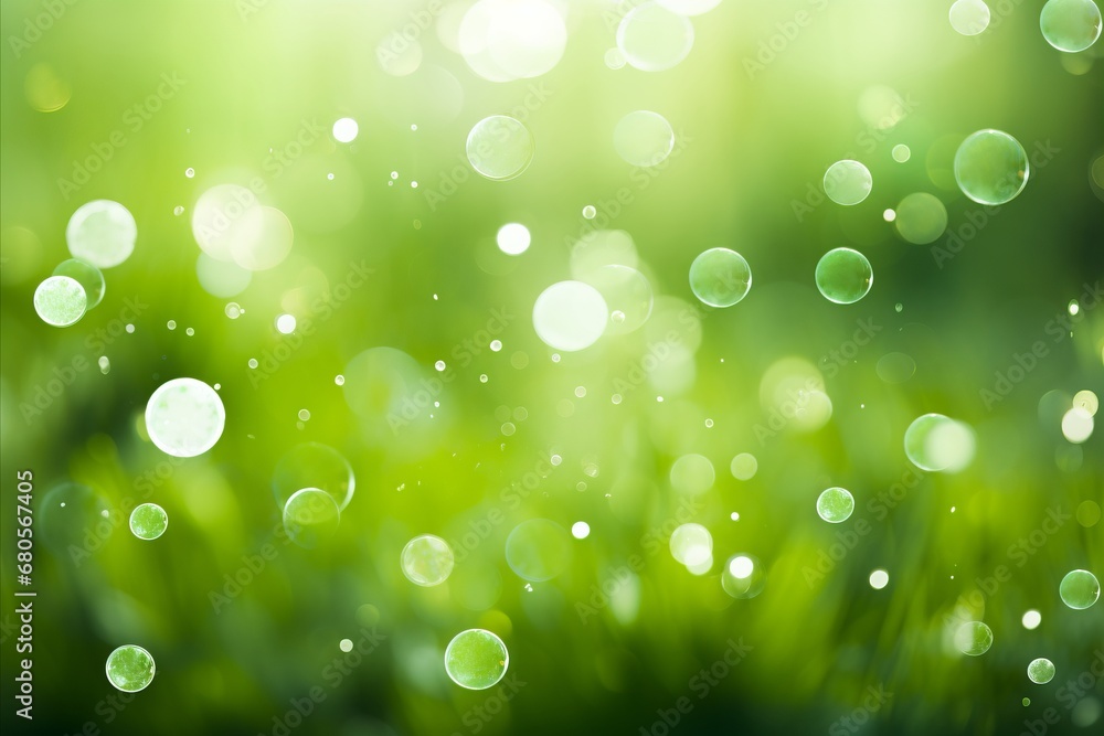 Poster Defocused st patricks day background with blurred green tones and copy space for text placement