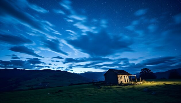 house in the mountains generative ai
